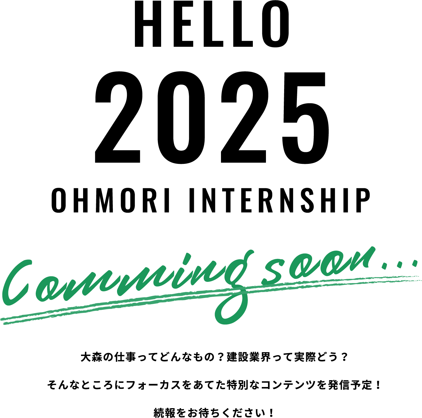 HELLO 2024 OHMORI INTERNSHIP