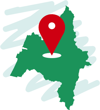 秋田県能代市にある本社